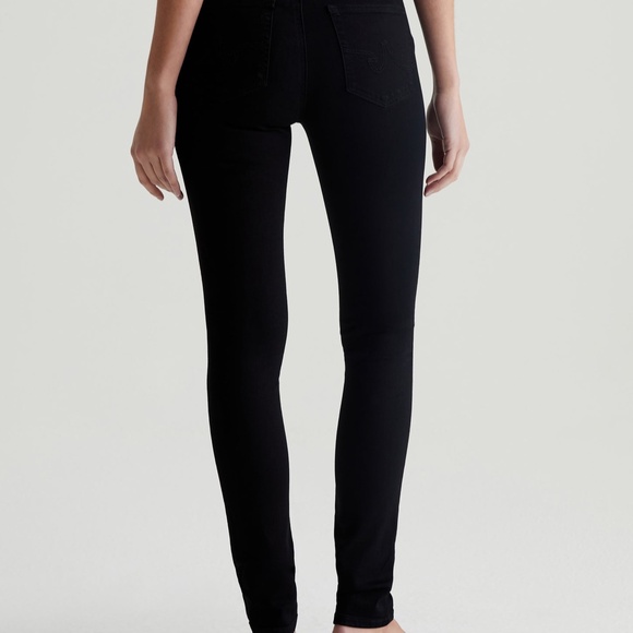 AG Adriano Goldschmied Women's Size 27 Black The Prima Mid-Rise Jeans - Picture 2 of 12